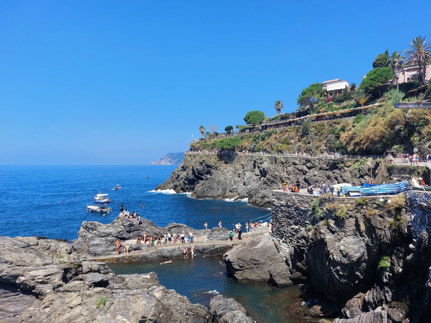 Manarola - la scogliera del porto Manarola - la scogliera del porto