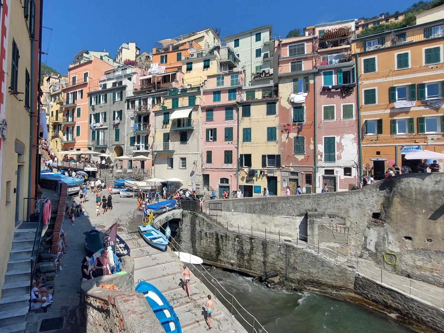 Il porticciolo di Riomaggiore Il porticciolo di Riomaggiore